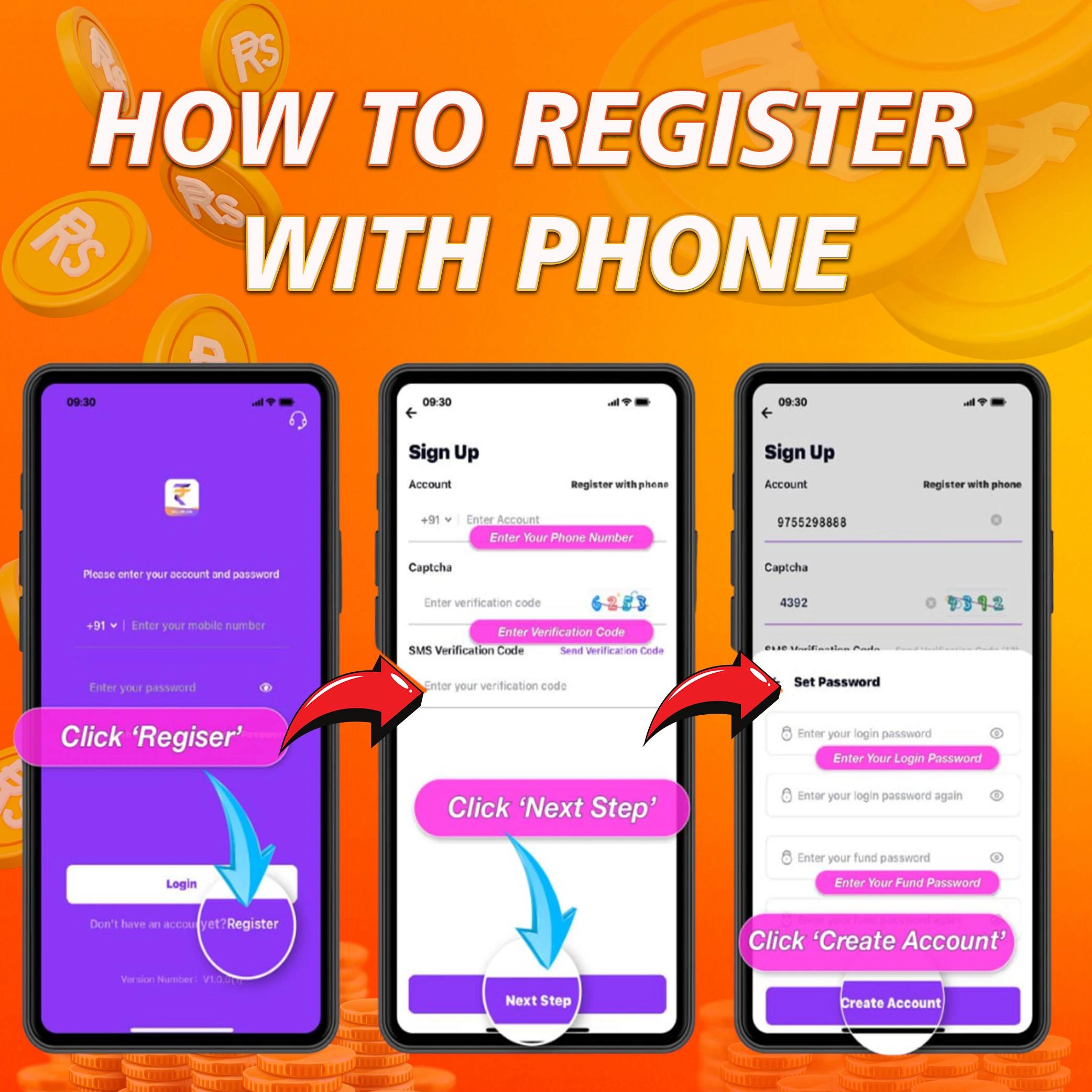 TPS-How to register with phone